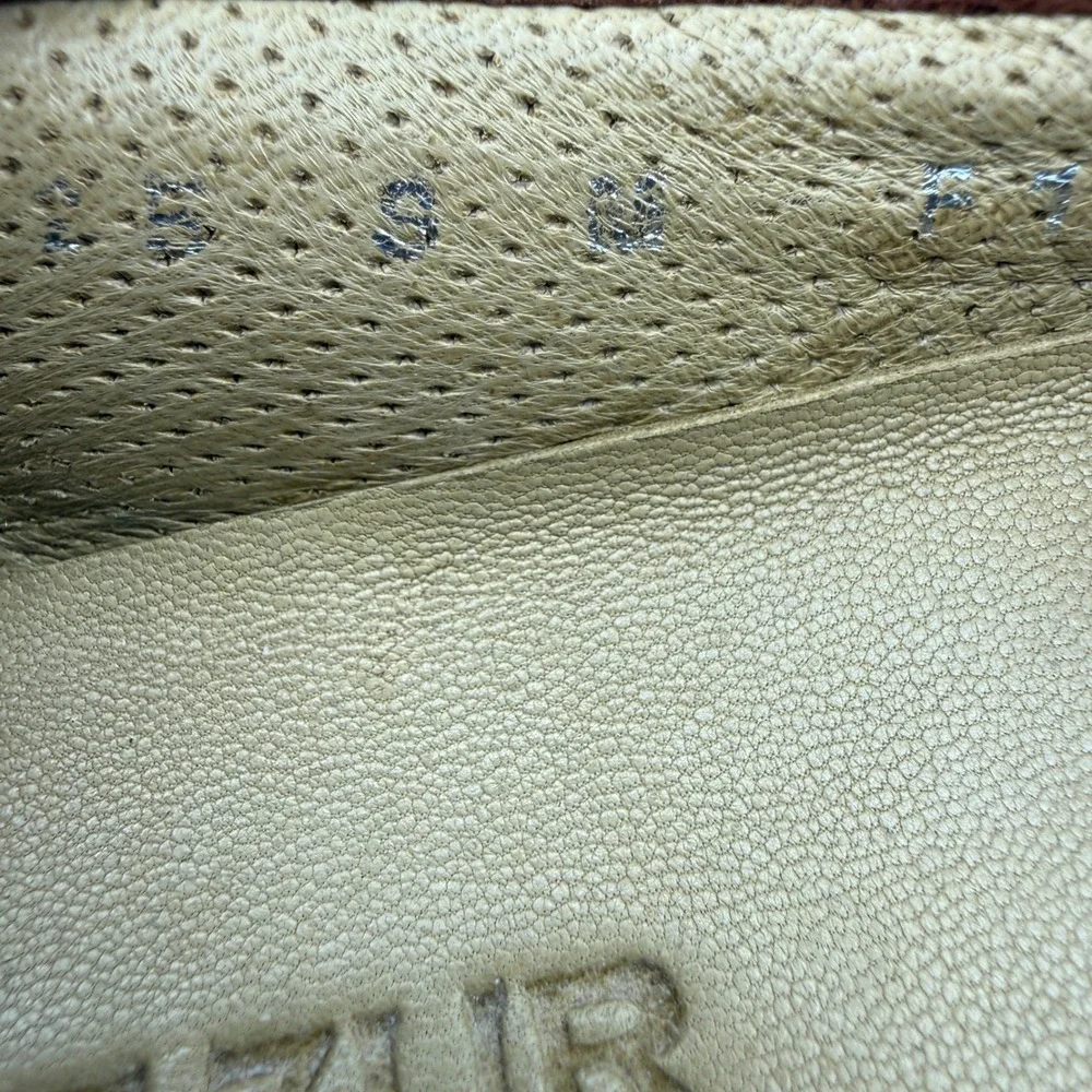 Robert Zur Woven Leather Loafers Mens Size 9 Brown Intrecciato Slip On Shoes
